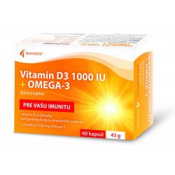 Vitamín D3 1000 IU + Omega-3  60 cps