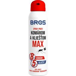 BROS spray proti komárom a kliešťom MAX 90 ml